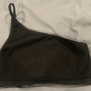 Small black crop top